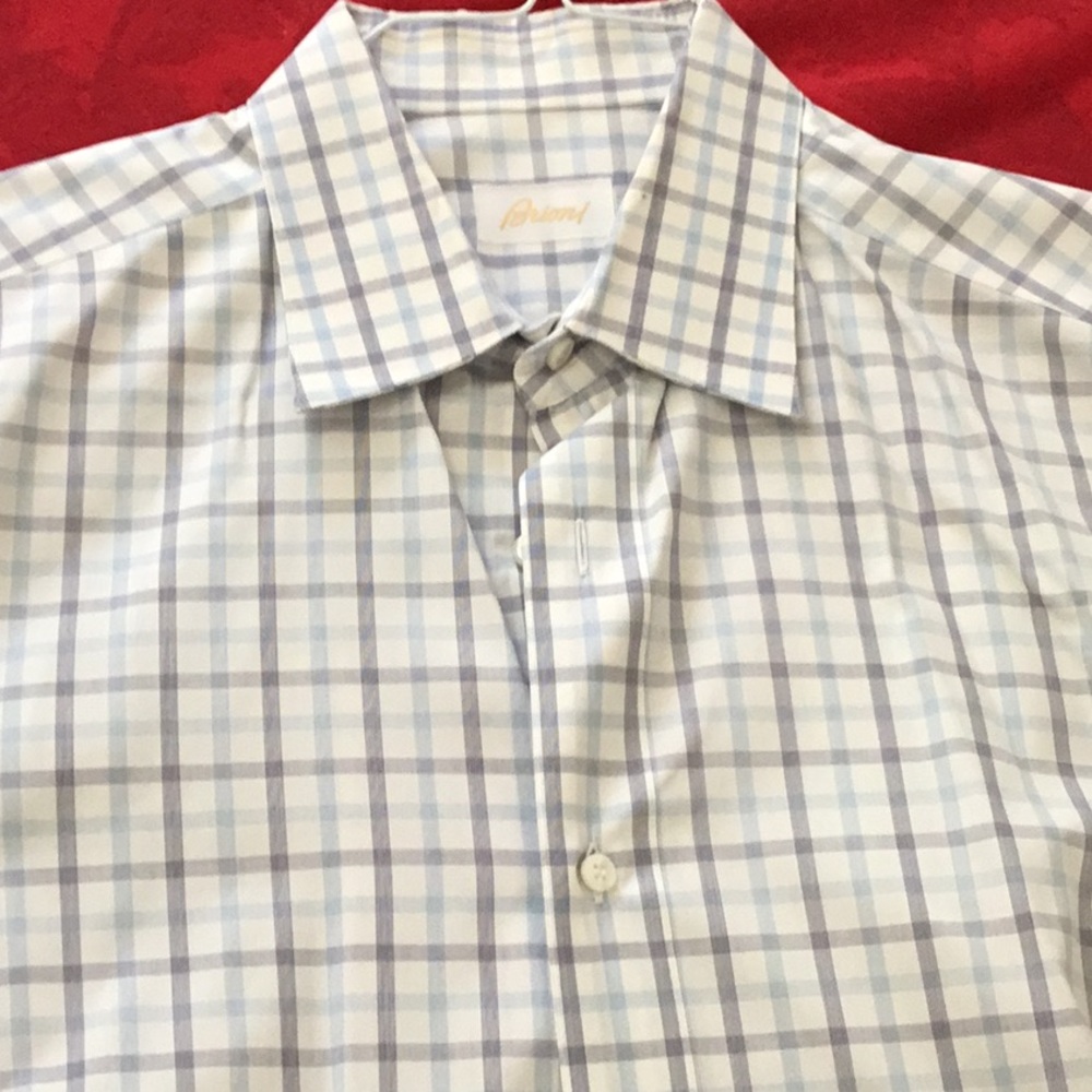 Cotton button down Brioni shirt Clean, 15 3/4 neck